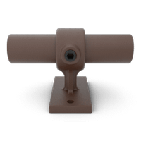 Buiskoppeling Leuningdrager - vintage bruin-B / 26,9 mm